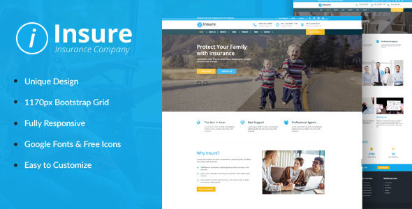 insurance company html template
Insure - Insurance, Finance, insurance company html template
Insure - Insurance, Finance,